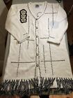 Storybook Knits Beaded cardigan Sz L White Sweater
