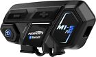 FODSPORTS Motorcycle Bluetooth Intercom with M1-S PRO Single Pack, Black