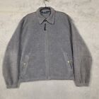 Polo Ralph Lauren Fleece mens XL polartec harrington jacket vintage shacket gray