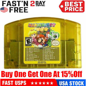 USA Version Mario Party 1 2 3 Video Game Cartridge Console Card For Nintendo N64