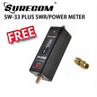 Surecom SW-33Plus Mini RF Power&SWR Meter VHF/UHF 125-525 MHz Tester Counter