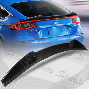 For 2022-2024 Honda Civic Hatchback V-Style Carbon Fiber Trunk Lid Spoiler Wing