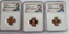 2019-W Lincoln 3 Coin Set Lincoln Portrait Label First Release NGC69RD