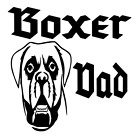 New ListingBoxer Dad Dog Vinyl Decal Sticker For Home Cup Mug Glass Car Wall Decor a2333