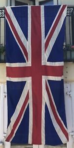 Large Vintage Panel Stitched Union Jack Flag 8ft 6in x 4ft  excellent condition