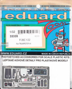 EDU33335 1:32 Eduard Zoom Color PE - F-35C Lightning II (TRP kit)