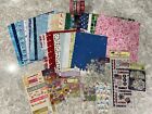 LARGE Lot of NEW Scrapbooking Supplies Paper/Stickers/Ribbon 4 SEASONS