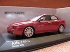 1/43 Minichamps Alfa Romeo 159 silver & Alfa Romeo 159 ti red (2pcs) diecast