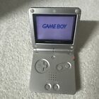 New ListingNintendo GameBoy Advance SP AGS-001 GBA Platinum Silver Tested Works!
