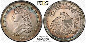 1835 Capped Bust Half Dollar Certified PCGS AU53 Toned Nice Eye Appeal Silver