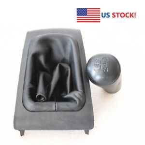For 2005-12 Toyota Tacoma 5 Speed Manual Gear Shift Knob With Shifter Boot Black (For: Toyota)
