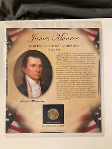 United States Presidents 1$ Coin Postal Commemorative Society JAMES MONROE