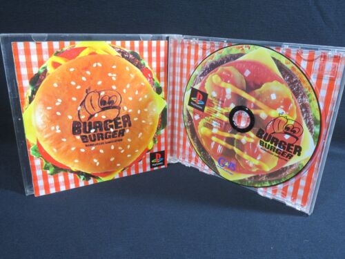 Burger ps1 Playstation sony play station Japan jp soft game software hamburger