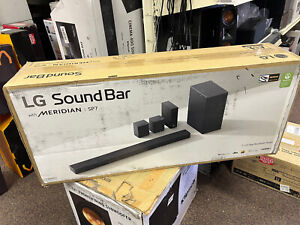 LG SP7R 7.1 Channel High Res Audio Sound Bar w Rear Speaker Kit OPEN BOX