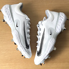 Nike Alpha Huarache Elite 4 Low Mens 9 Baseball Cleats Grey White FD2745-100 $95