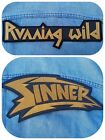 Running Wild Sinner embroidered logo back patch heavy metal manowar saxon