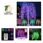 5Ft Lighted Willow Tree Color Changing with Remote, Colorful Drooping Artific...