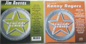 2 CDG LEGENDS KARAOKE DISCS KENNY ROGERS & JIM REEVES OUTLAW COUNTRY CD+G SET
