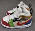 Nike Air Jordan 1 Mid Boys Size 6C Multicolor Athletic Shoes Sneakers DR6959-100