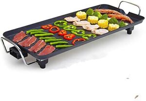 Grill Griddle Electric Non Stick Flat Top Indoor Countertop Portable Large 20 in