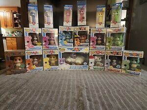 Funko Pop Care Bears Lot of 19 Exclusives Chases Flocked Glitter POPS PEZ RIDES