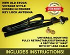 RADIO ANTENNA HIDDEN FENDER STYLE MOUNT FULLY RETRACTABLE 4 SECT REPLACEMENT NEW (For: More than one vehicle)