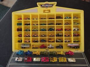 Vintage Micro Machines - Lot of 58 and carry case EXCELLENT CONDITION