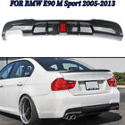 Carbon Fiber Look Rear Diffuser Lip For 2005-2011 BMW E90 E91 M Tech F1 Style