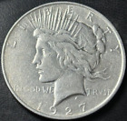 New Listing1927-D $1 Peace Silver Dollar. Nice AU Details, Cleaned
