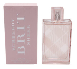 Brit Sheer by Burberry 3.3 / 3.4 oz EDT Perfume for Women New In Box