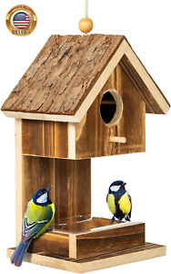 Bird Houses for outside Hanging Bird House Feeder for Hummingbirds Cardinal Wren