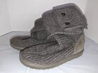UGG Australia Women’s Size 9 Cardy Knit Gray Sweater Boots Buttons