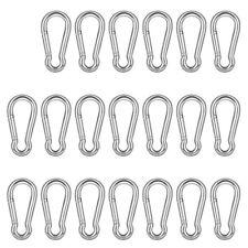 20PCS Small Carabiner Clip Spring Snap Hooks  Stainless Steel Carabiner USA
