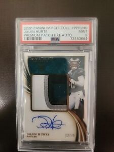 2020 Panini Immaculate Jalen Hurts  RPA RC Rookie AUTO  22/75 Quad Color Patch!!