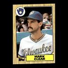 Mark Clear 1987 Topps Milwaukee Brewers #640 Set Break R306