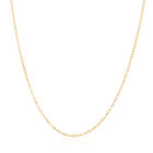 Solid 14K Yellow Gold 1.6mm Cable Chain Necklace 14