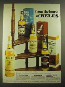 1974 Bell's Blair Athol, Inchgower and Dufftown-Glenlivet Scotch Ad