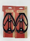 PAIR of TWO Specialized RIB CAGE II Composite GLOSS BLACK Water Bottle Cages