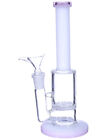 8 Inch Honeycomb Bong Glass Water Pipe Hookah Girly Pink *USA Seller*