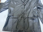MS Maxima Womens Jacket Vintage Black Leather Blazer  4 Button Size Extra Large
