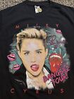 Miley Cyrus 2014 Bangerz Concert Tour Pop Rap Music Black T-Shirt Adult Medium