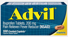 Advil Pain Reliever Fever Reducer (NSAID) 200mg 100Ct*Exp:01/25*FREE SHIPPING*