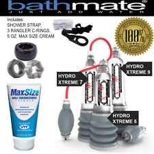 Bathmate HydroMax HydroXtreme 7, 5, 9, 11 Authentic Hydropump with Accessory Kit
