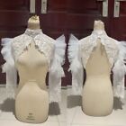 Wedding Jacket Lace Tulle Bridal Bolero Shrugs Wraps Cape Appliques Bridal Coat