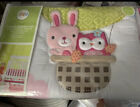 Circo Up We Go Owl Bunny 4 Pc Baby Girl Crib Set Pink Comforter Sheet Skirt NEW
