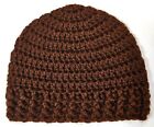 Beanie Baby Boy 3-6 Months Hat Cap 1 Each Handmade Crochet Solid Chocolate Brown