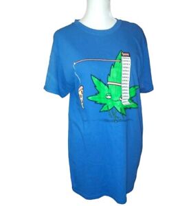 Men's Novelty T Shirt/ Spencer's Small/ Adult Humor/ Marijuana Pizza T Shirt 420