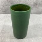 Antique Hampshire Ceramic Pottery Vase Matte Green 7 inch tall 1871-1923