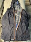 The North Face Jacket Mens XL Navy Orange Nylon Shell Hooded Full Zip Travel