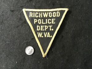 West Virginia City of Richwood Police vintage defunct cheesecloth old